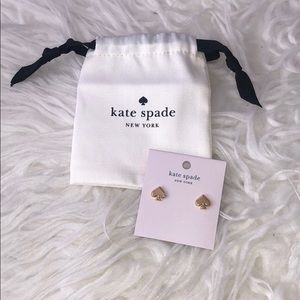 NWT Kate Spade Everyday Spade Gold Earrings